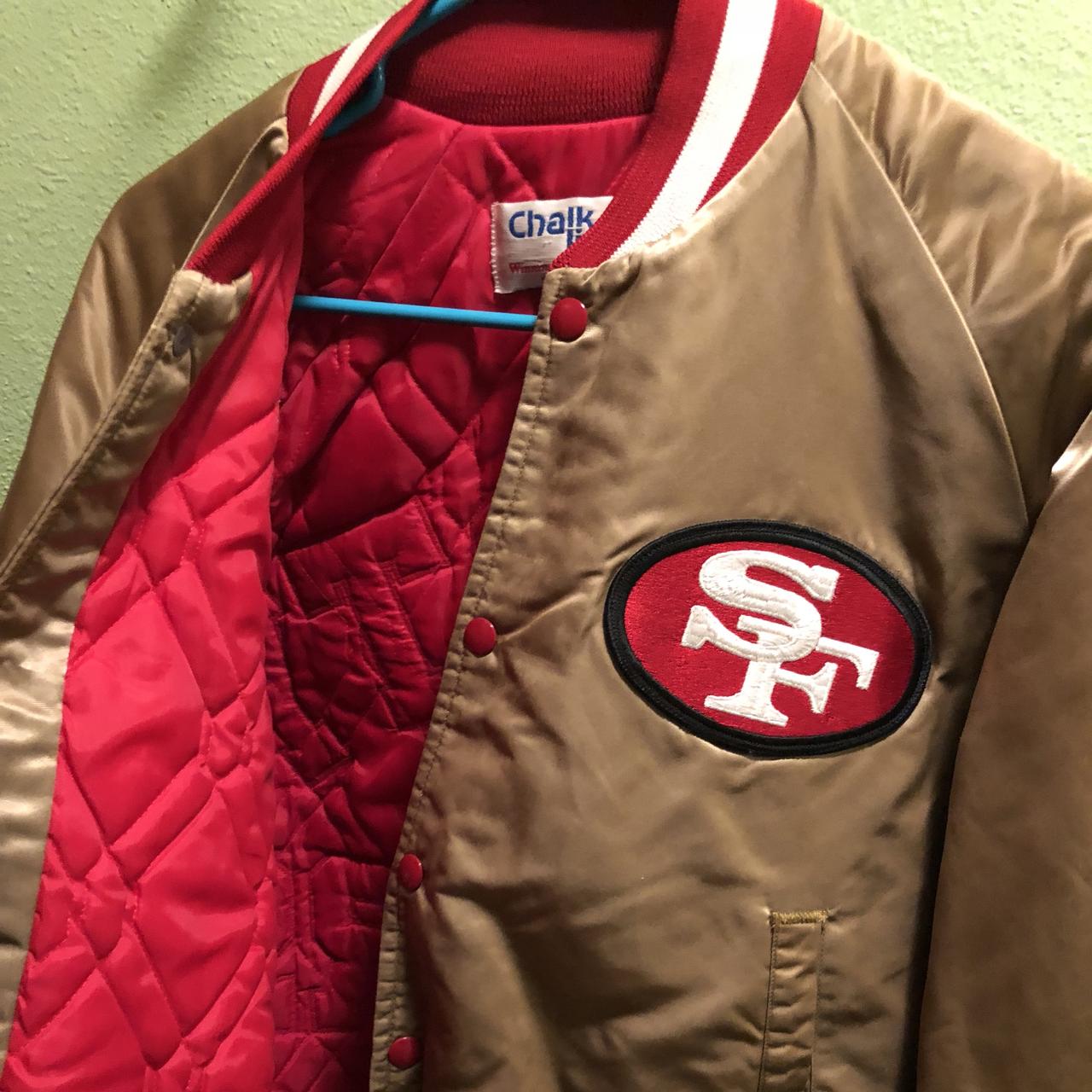 Vintage San Francisco 49ers Silk Bomber Jacket This - Depop