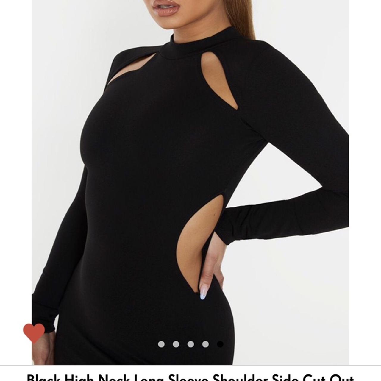 black long sleeve dress plt