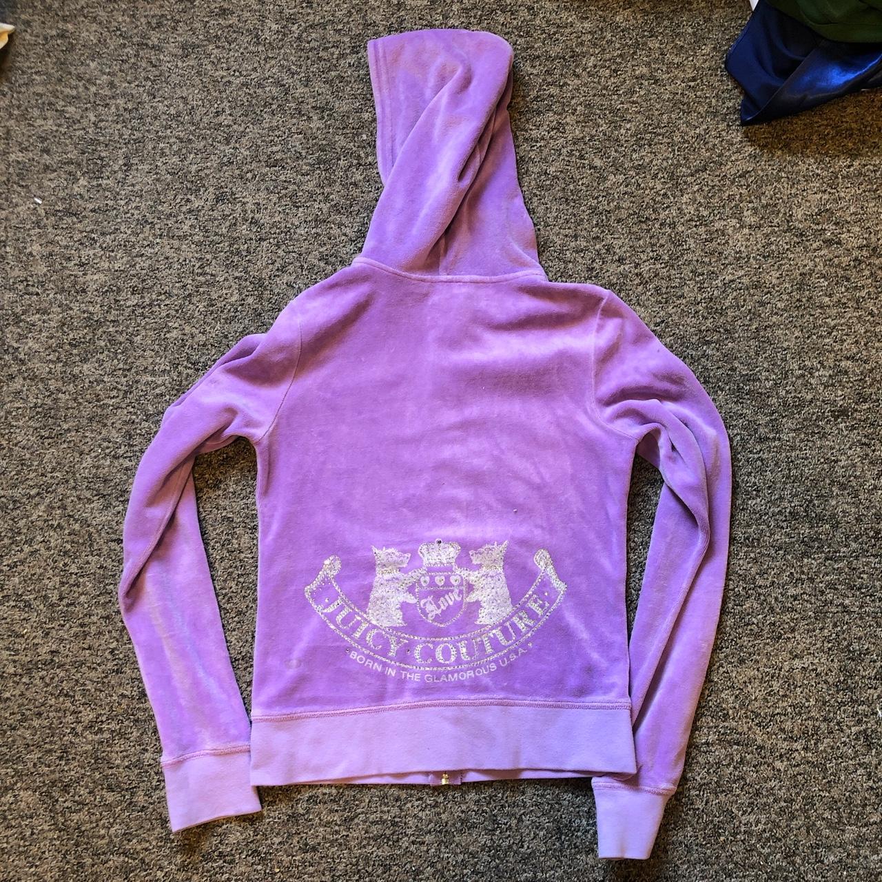 Vintage lilac embellished juicy couture cropped... Depop