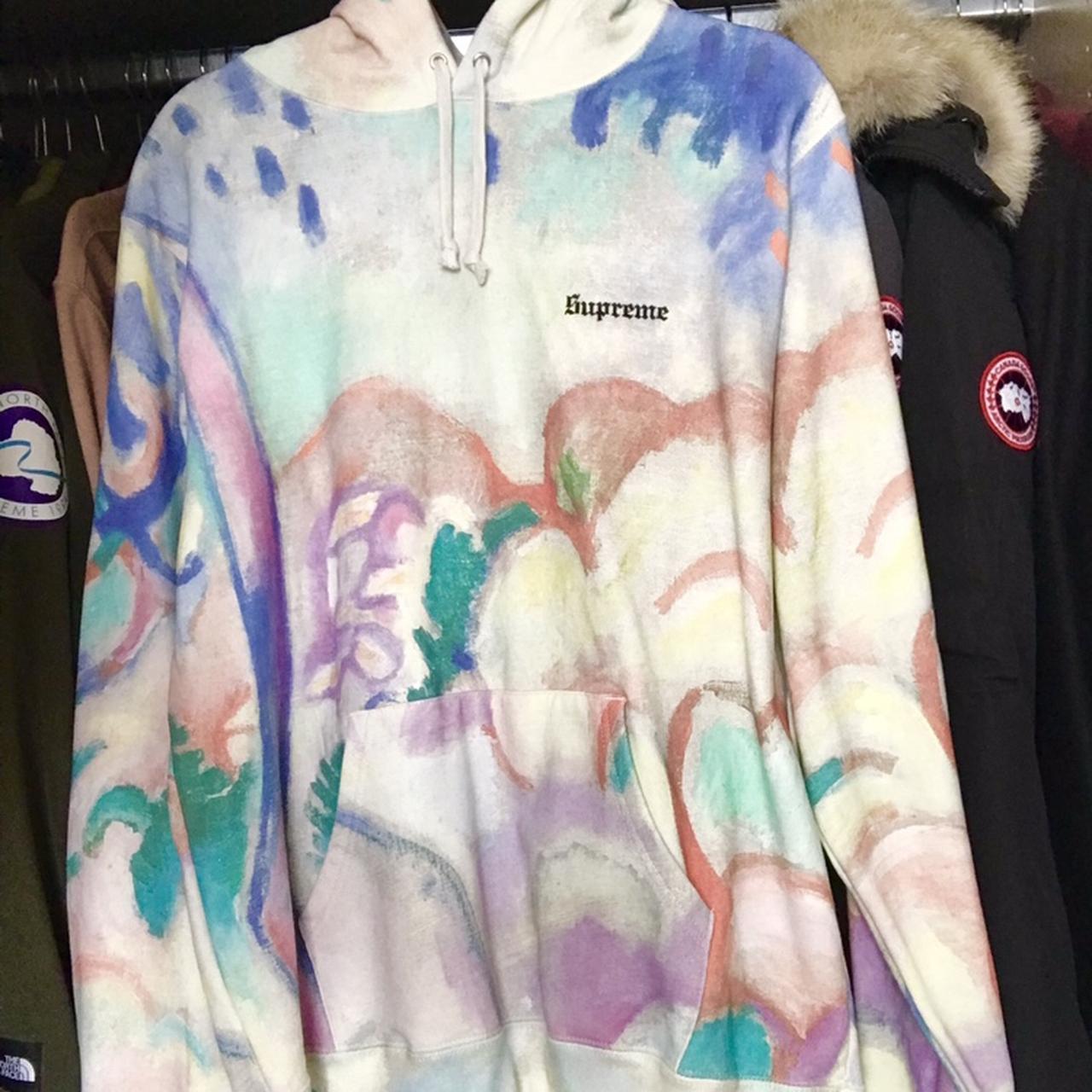 •Supreme Landscape Hoodie, multi colour graffiti...