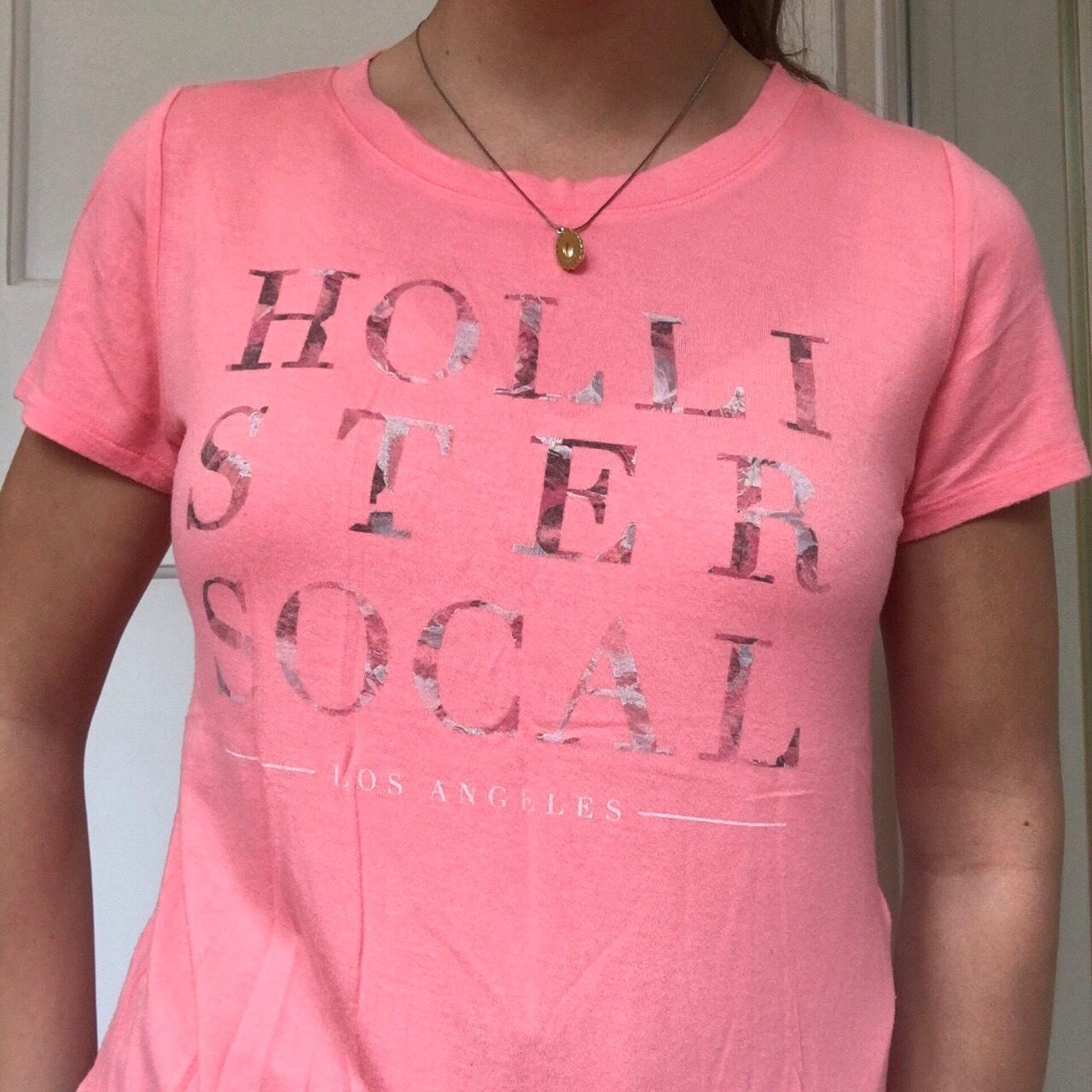 FREE DELIVERY Women s hollister peach pink t shirt