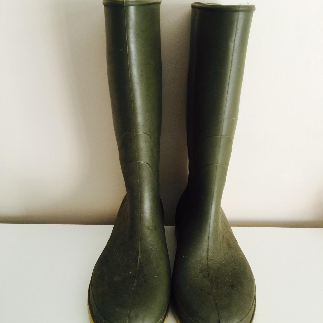 Dunlop wellington boots classic green size