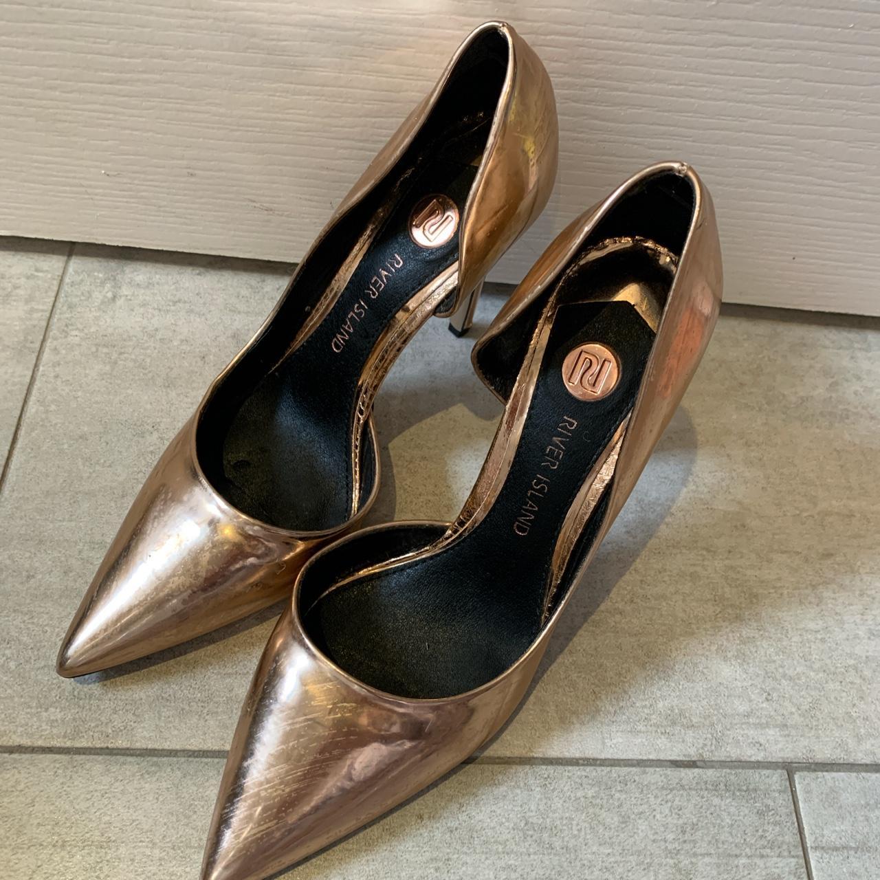 metallic copper heels
