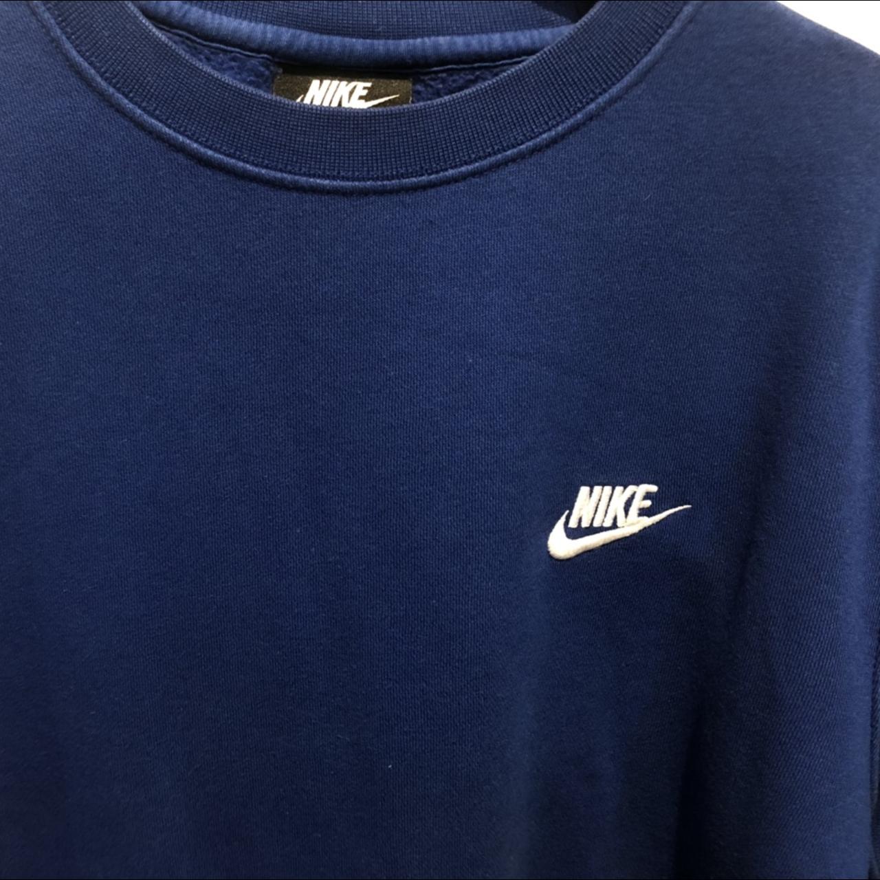 Electric blue nike pullover jumper. NIKE. Size S. - Depop