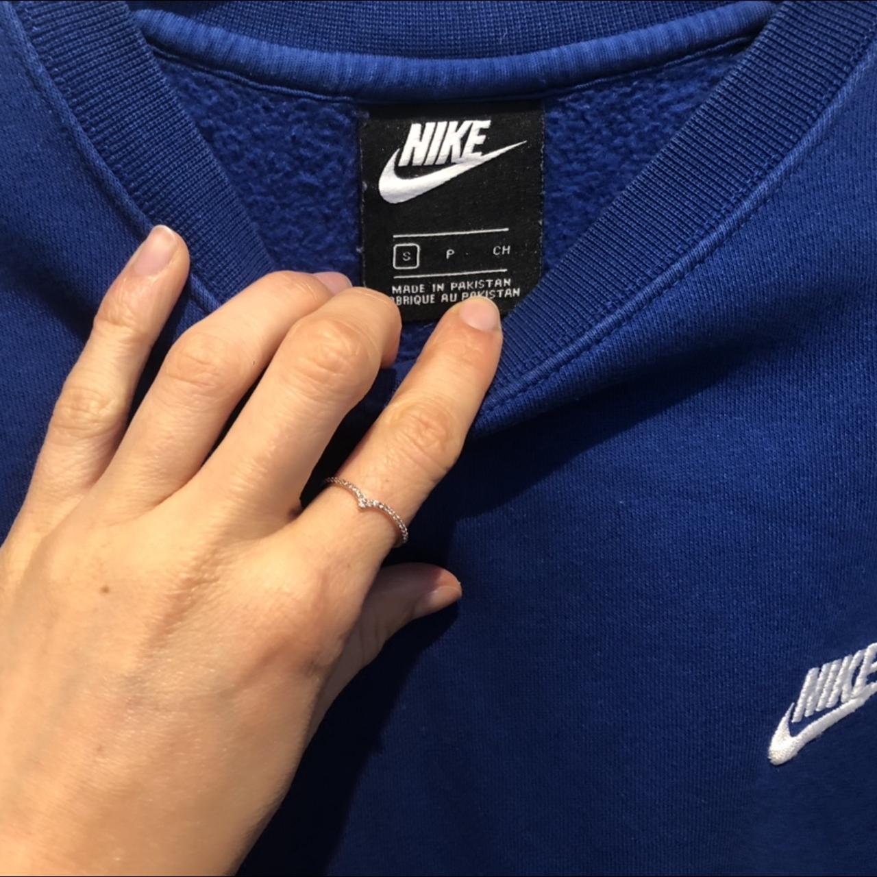 mens blue nike jumper