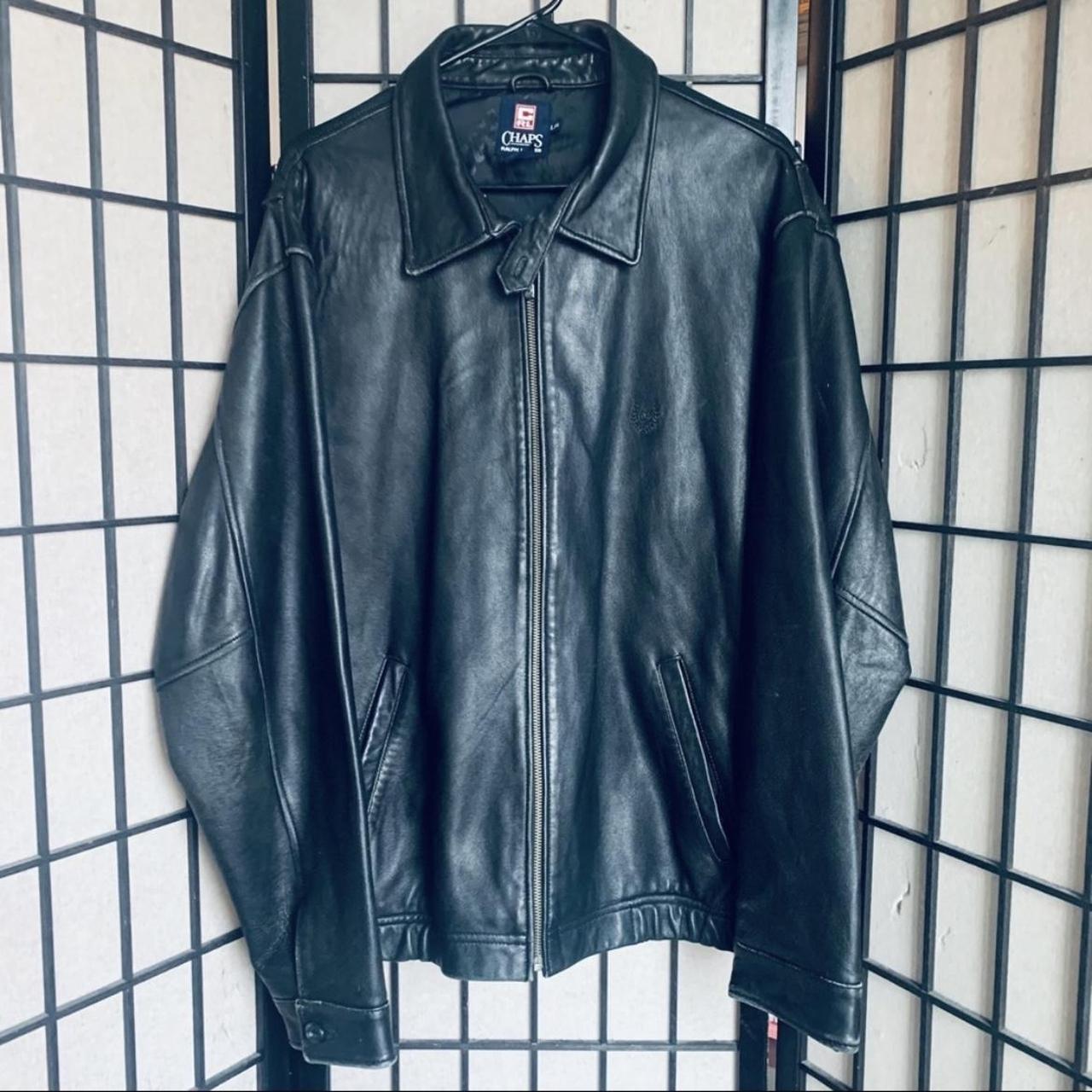 chaps ralph lauren leather jacket