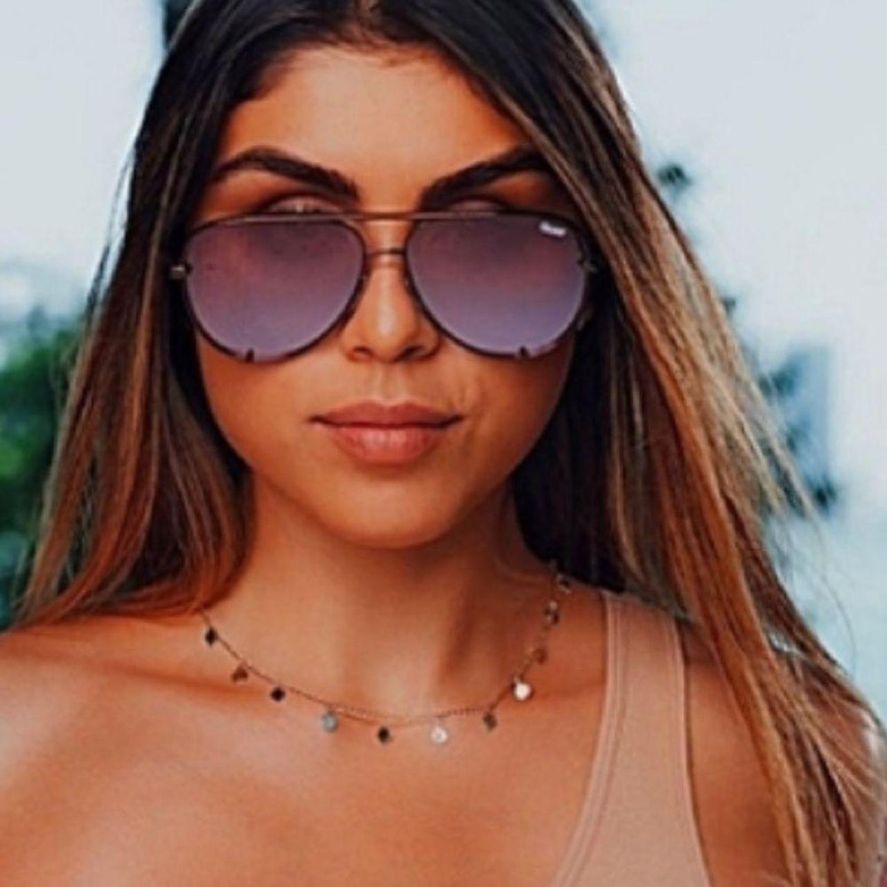 women-s-pink-and-brown-sunglasses-depop