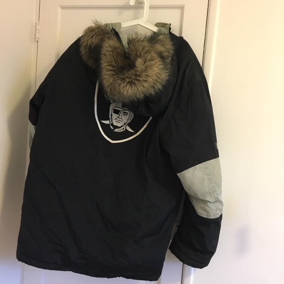 Vintage Reebok Oakland Raiders Puffer Jacket *may - Depop