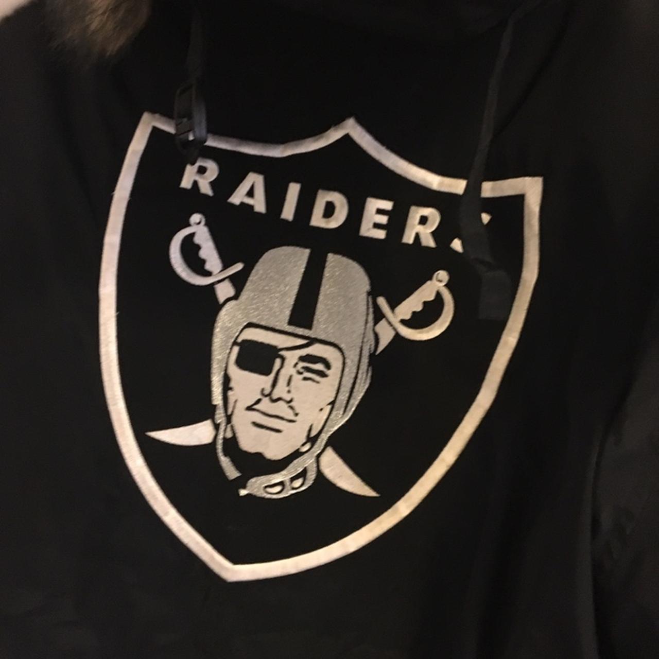 Vintage Reebok Oakland Raiders Puffer Jacket *may - Depop