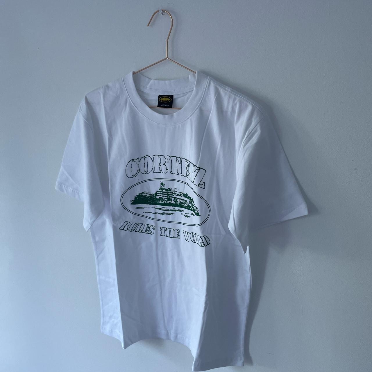 CRTZ / CORTEIZ Green ALLSTARZ Alcatraz T-shirt#N#Green... - Depop