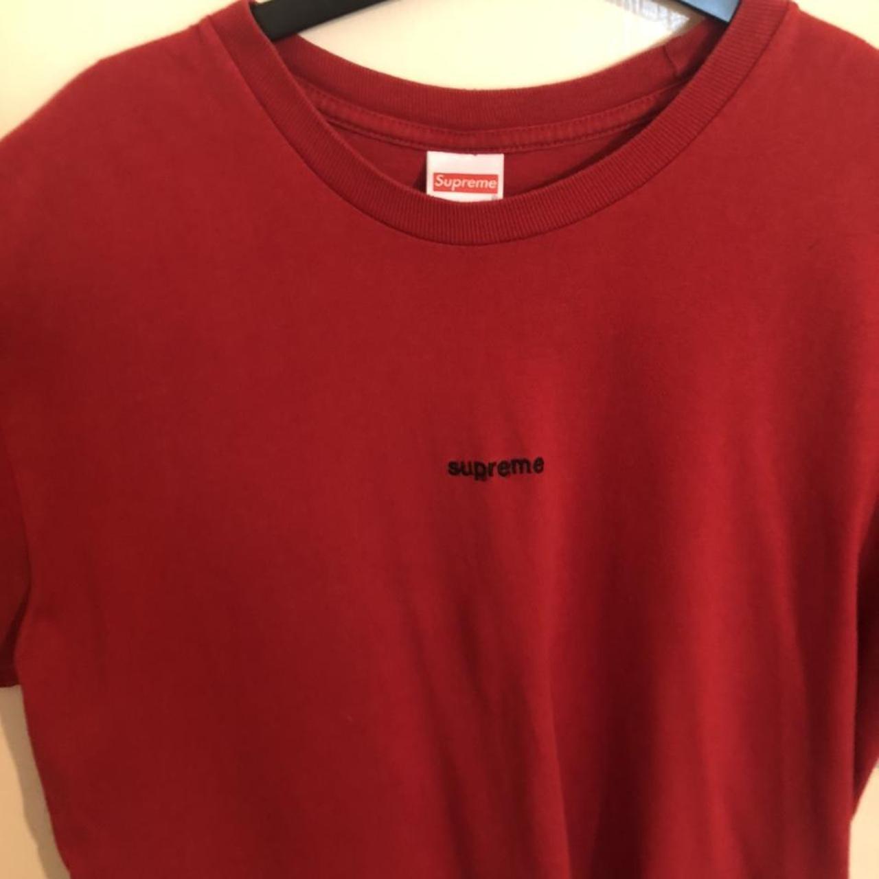 T-shirt Supreme Red size L International in Cotton - 29110729