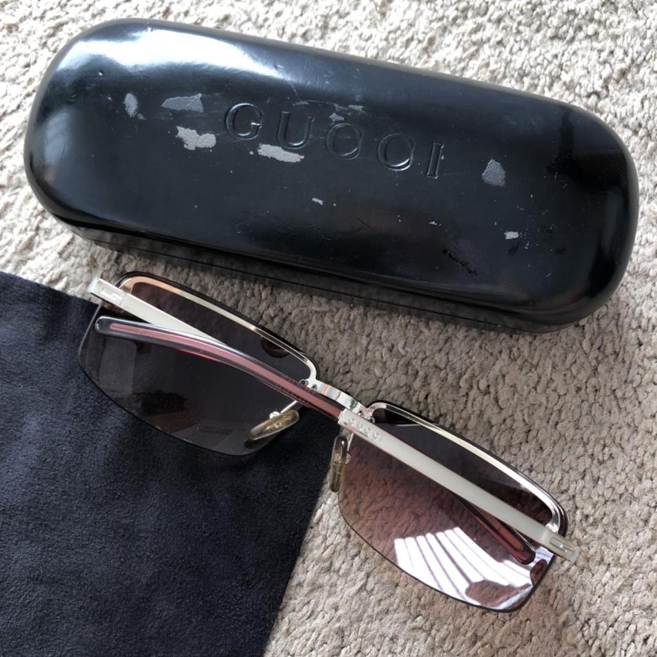 gucci sunglasses with writing