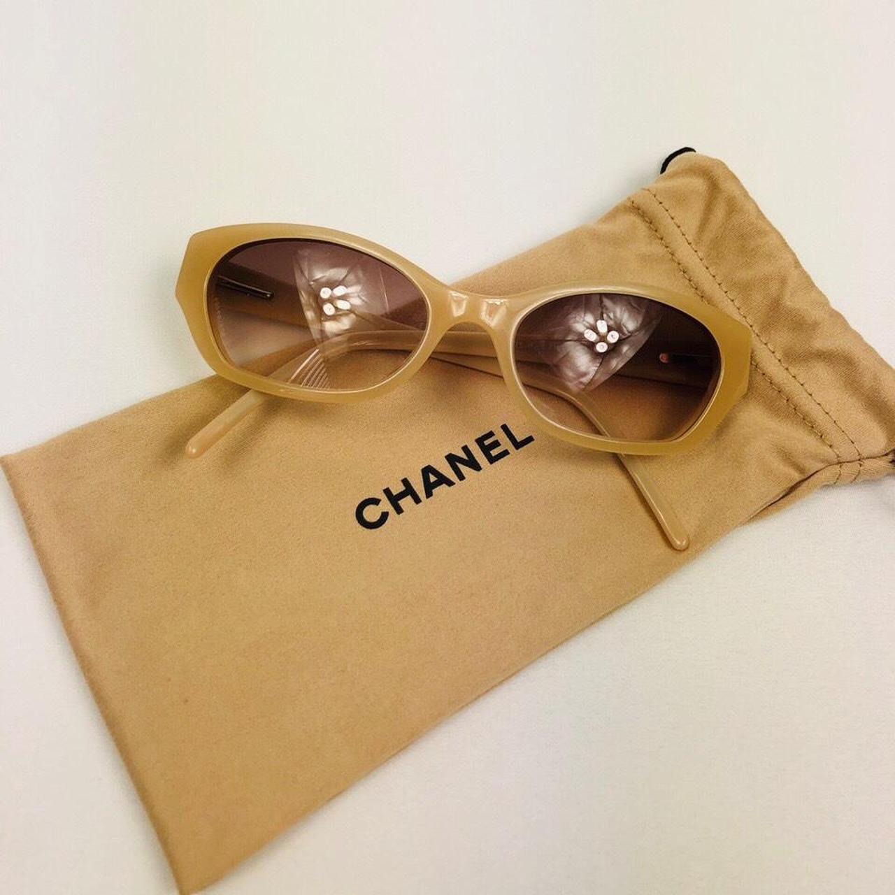 Chanel cc logo sunglasses Marks Discoloring Older - Depop