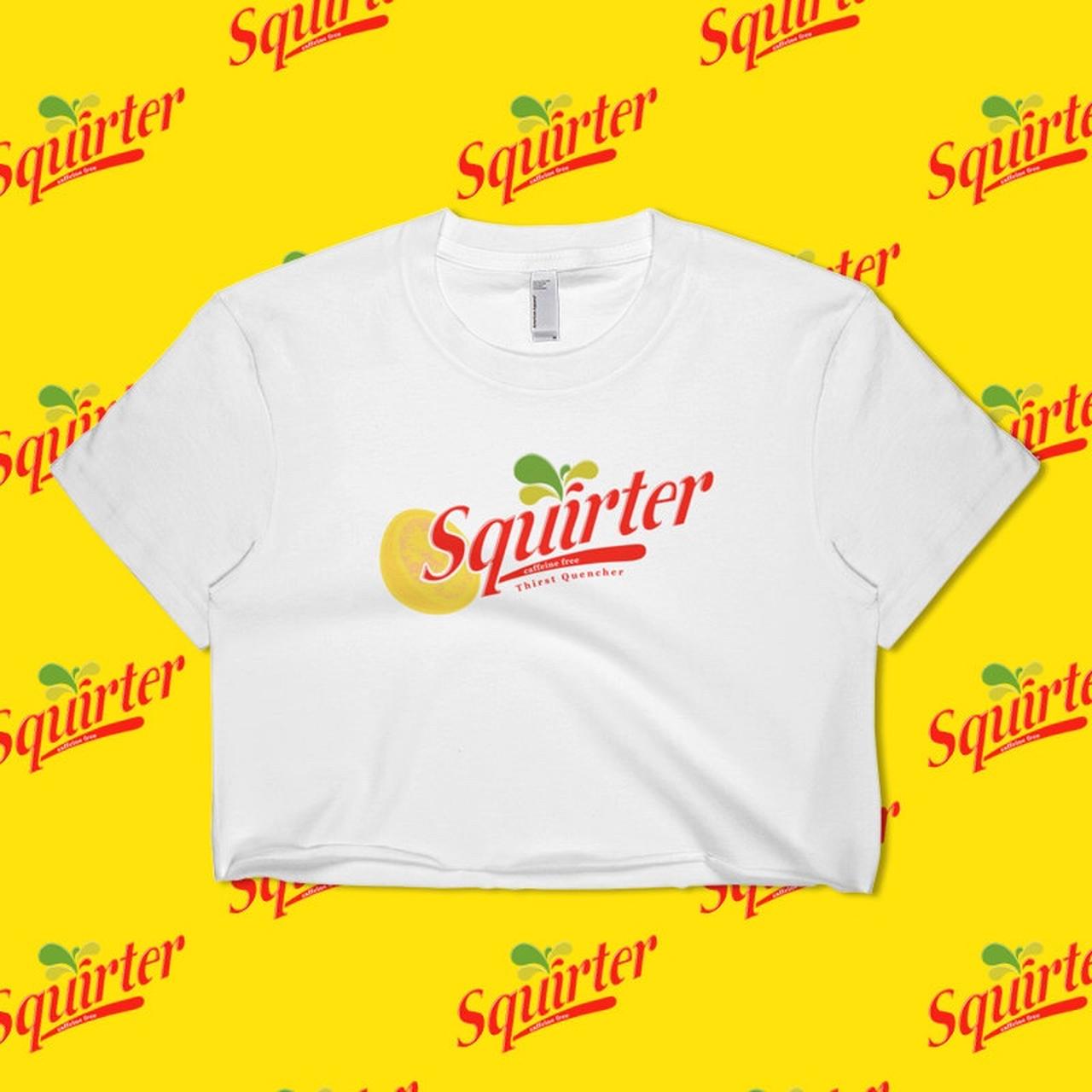 Women's Squirter Crop Top | Available in white or... - Depop