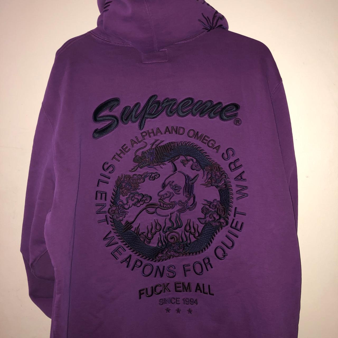 Supreme Dragon Overdyed Hooded Sweatshirt , Bright...