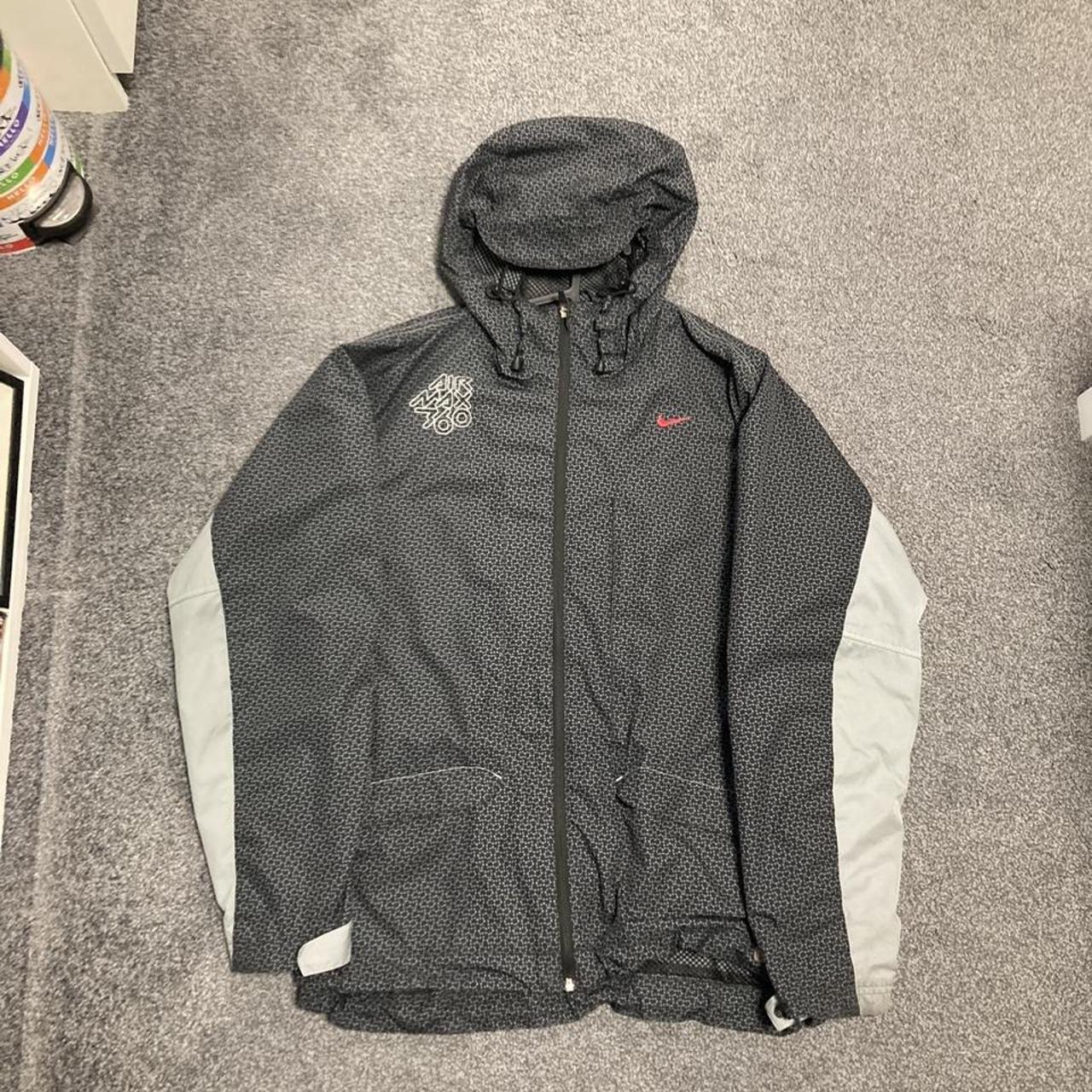 red and black nike coat