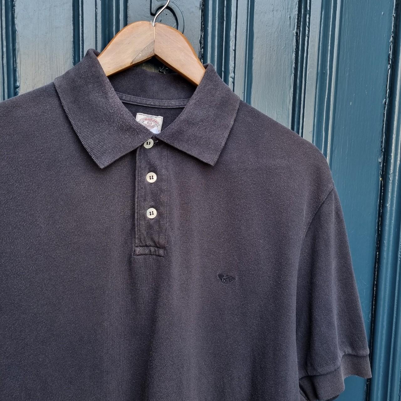 1990's Armani Jeans Polo Shirt. Classic 90's era... - Depop