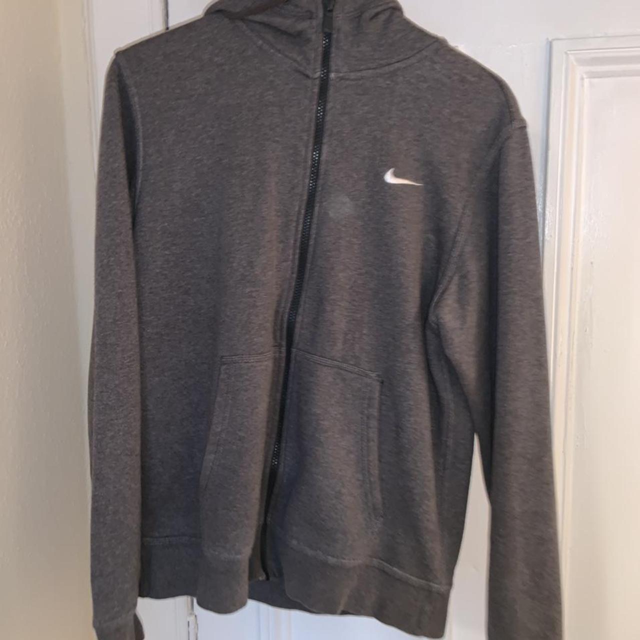light grey nike zip up