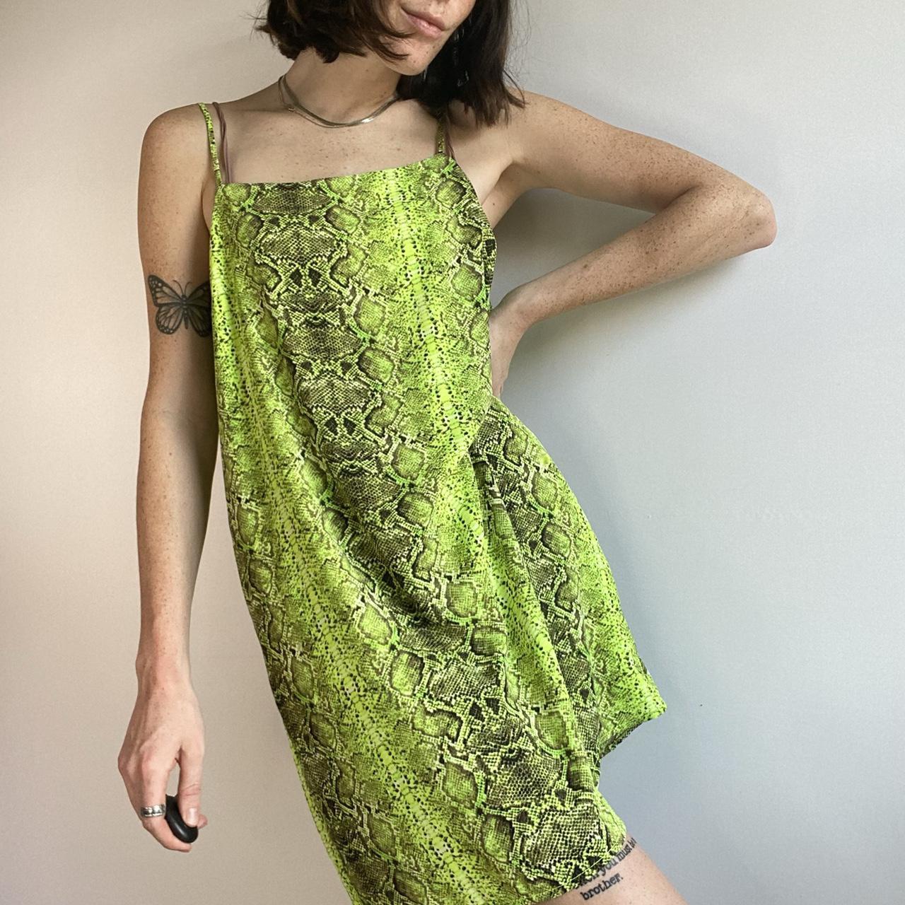 Product Image 4 - Lime Green snake print Dress

Size