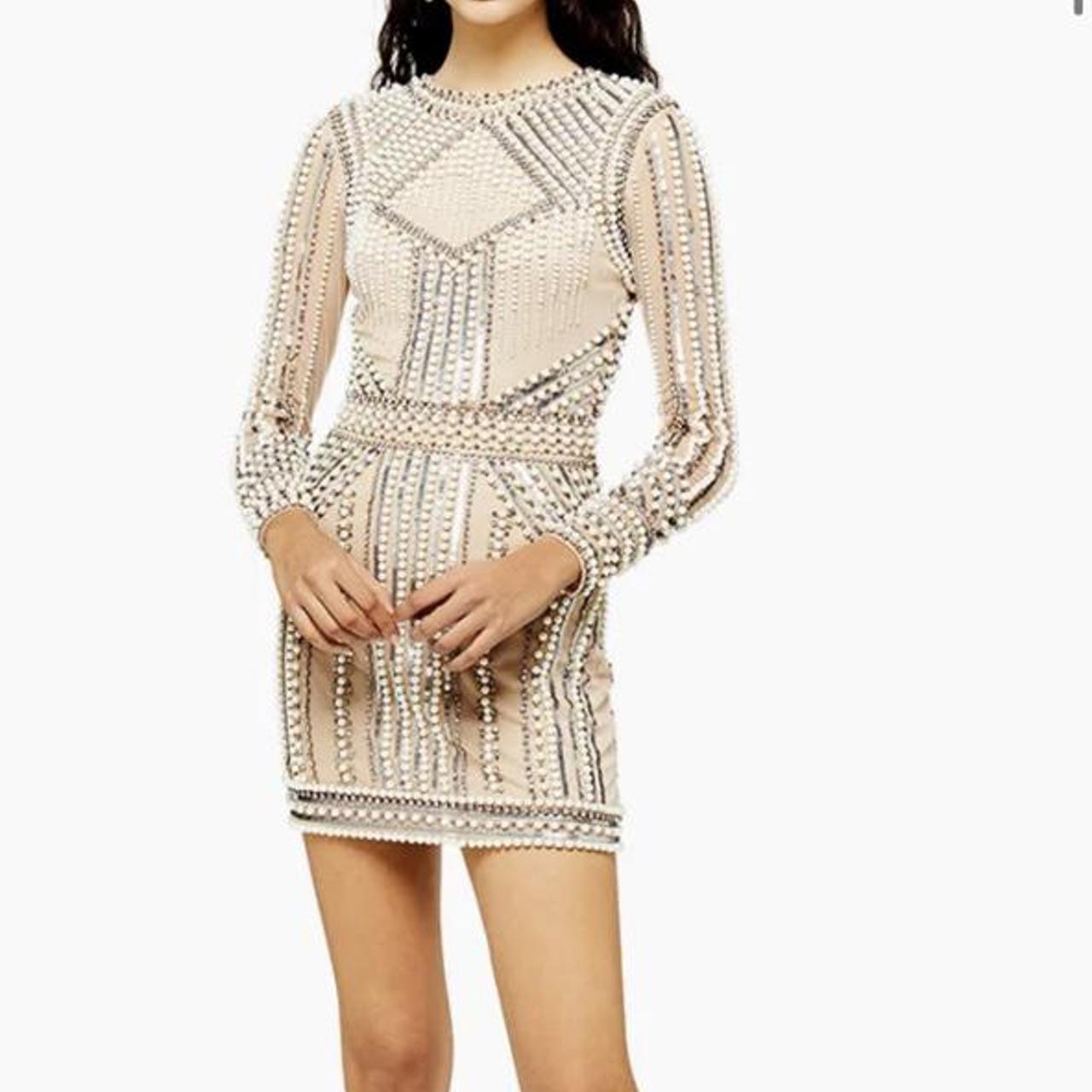 topshop beaded dress