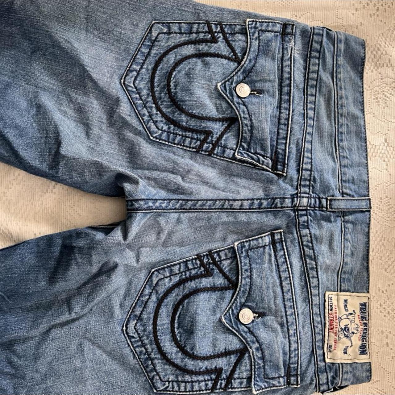 true religion baggy jeans vintage - labelled waist... - Depop