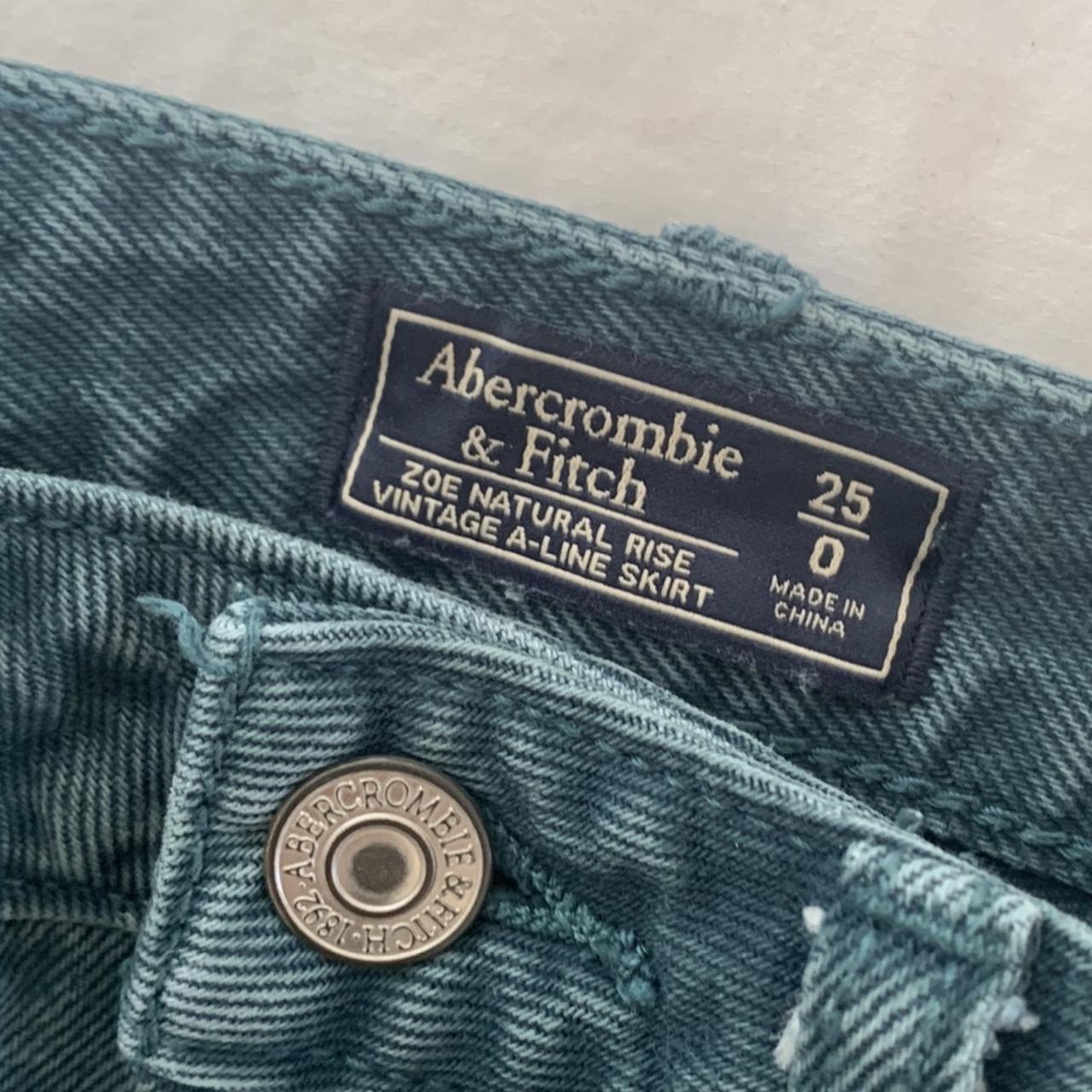 Abercrombie & Fitch Women's Blue and Navy Skirt
