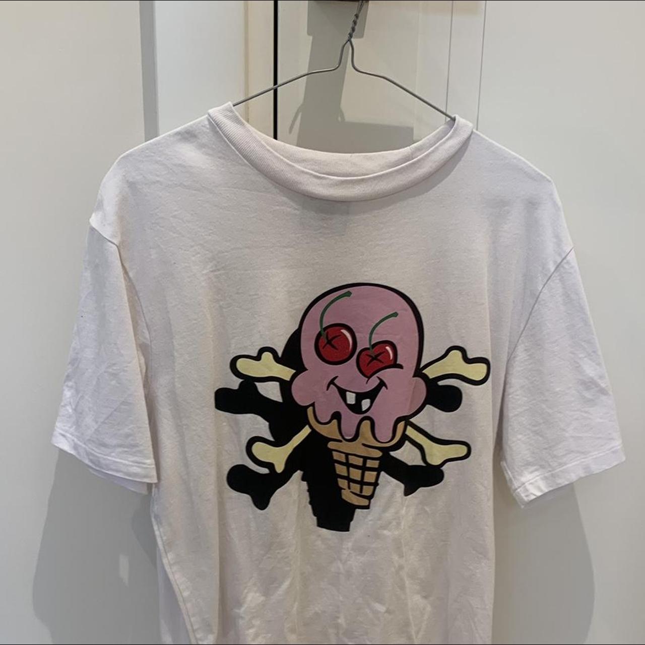 White Ice cream t shirt Billionaire boys club Size... - Depop