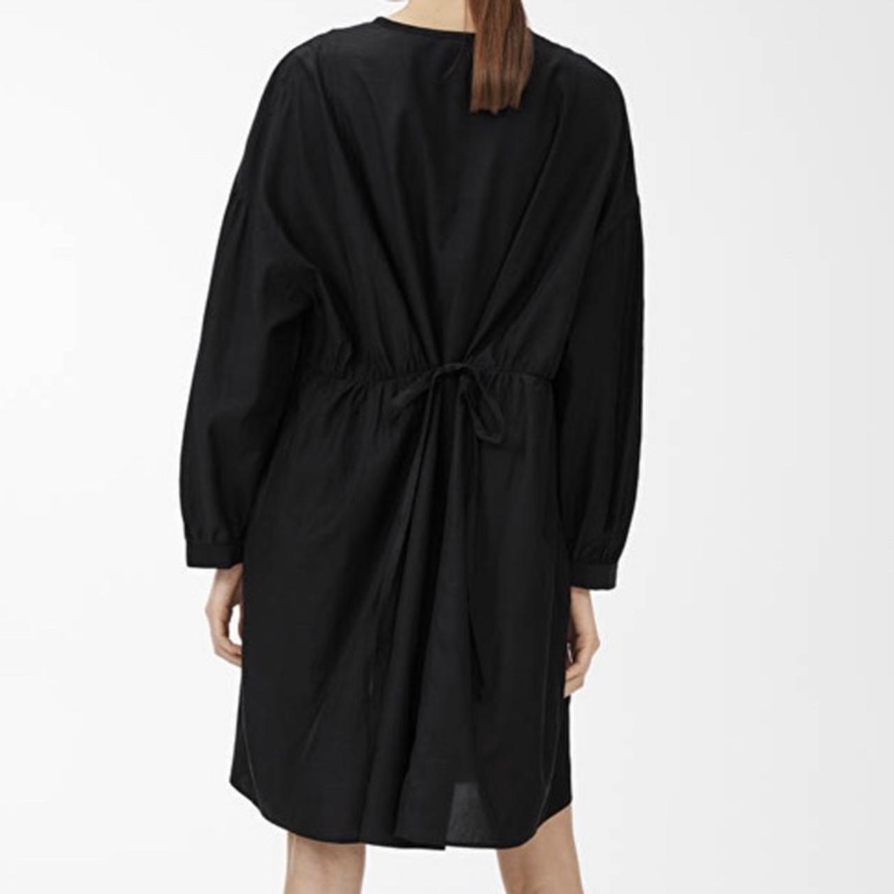 ARKET Wide Cupro Dress (Black, EU34) Depop