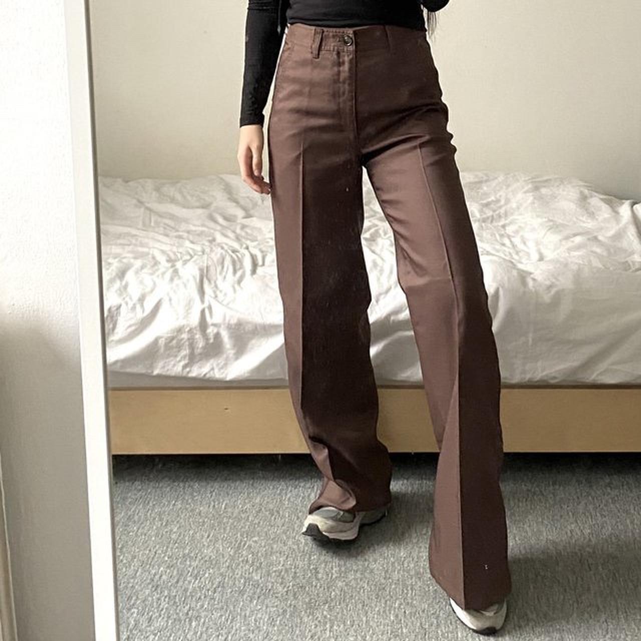 UNIQLO U Twill wide-leg trousers (Black) - Main Image