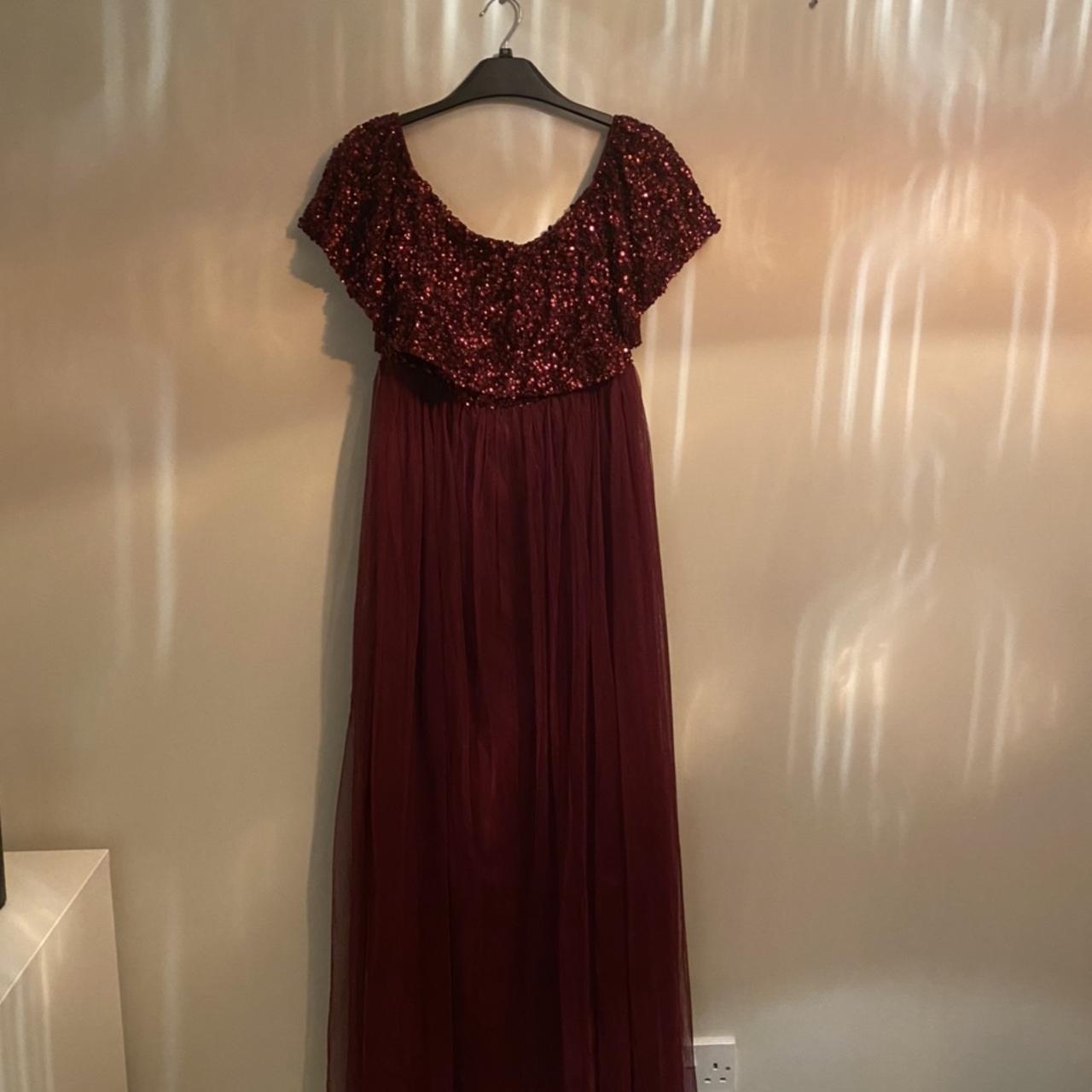 Sistaglam clearance burgundy dress