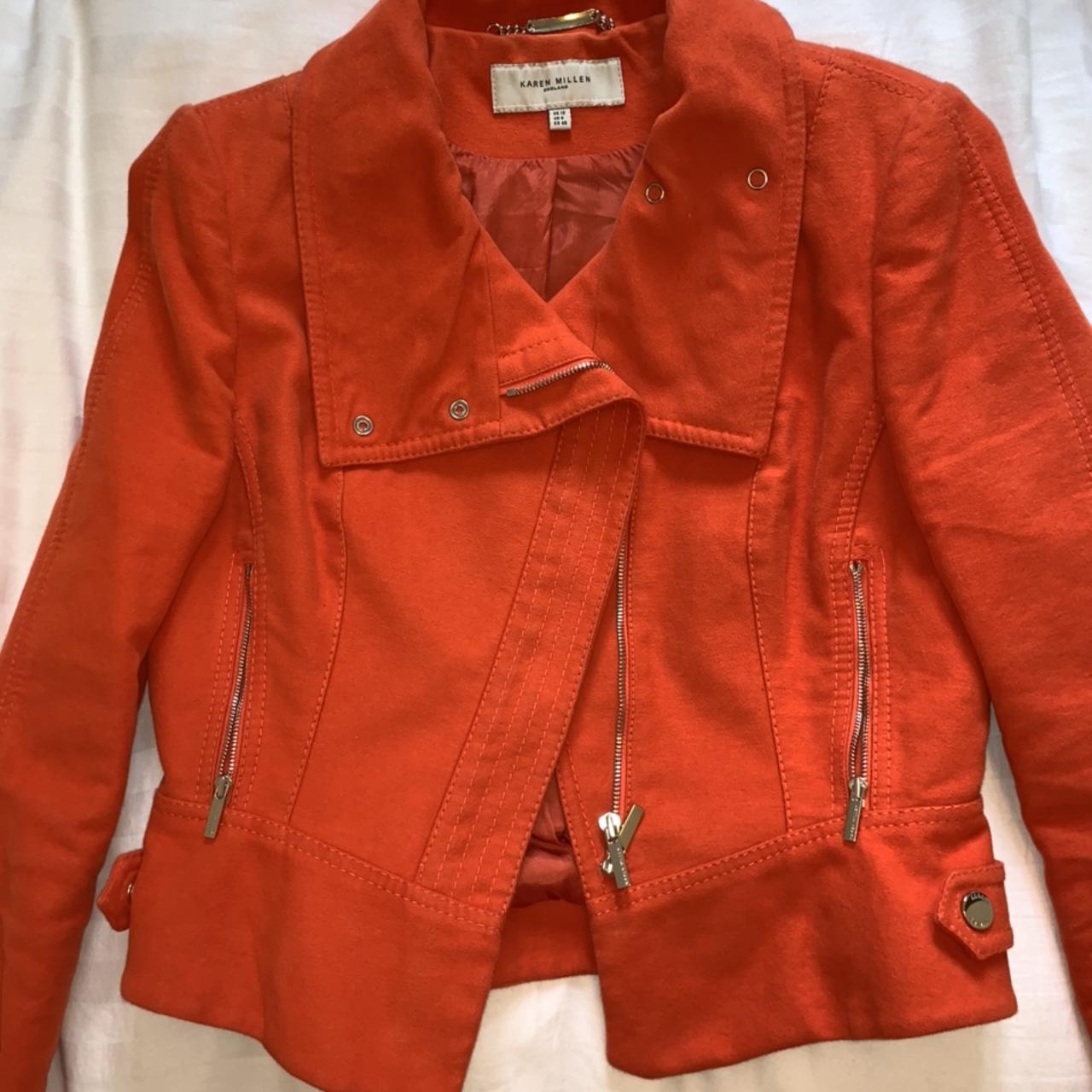 karen millen orange jacket