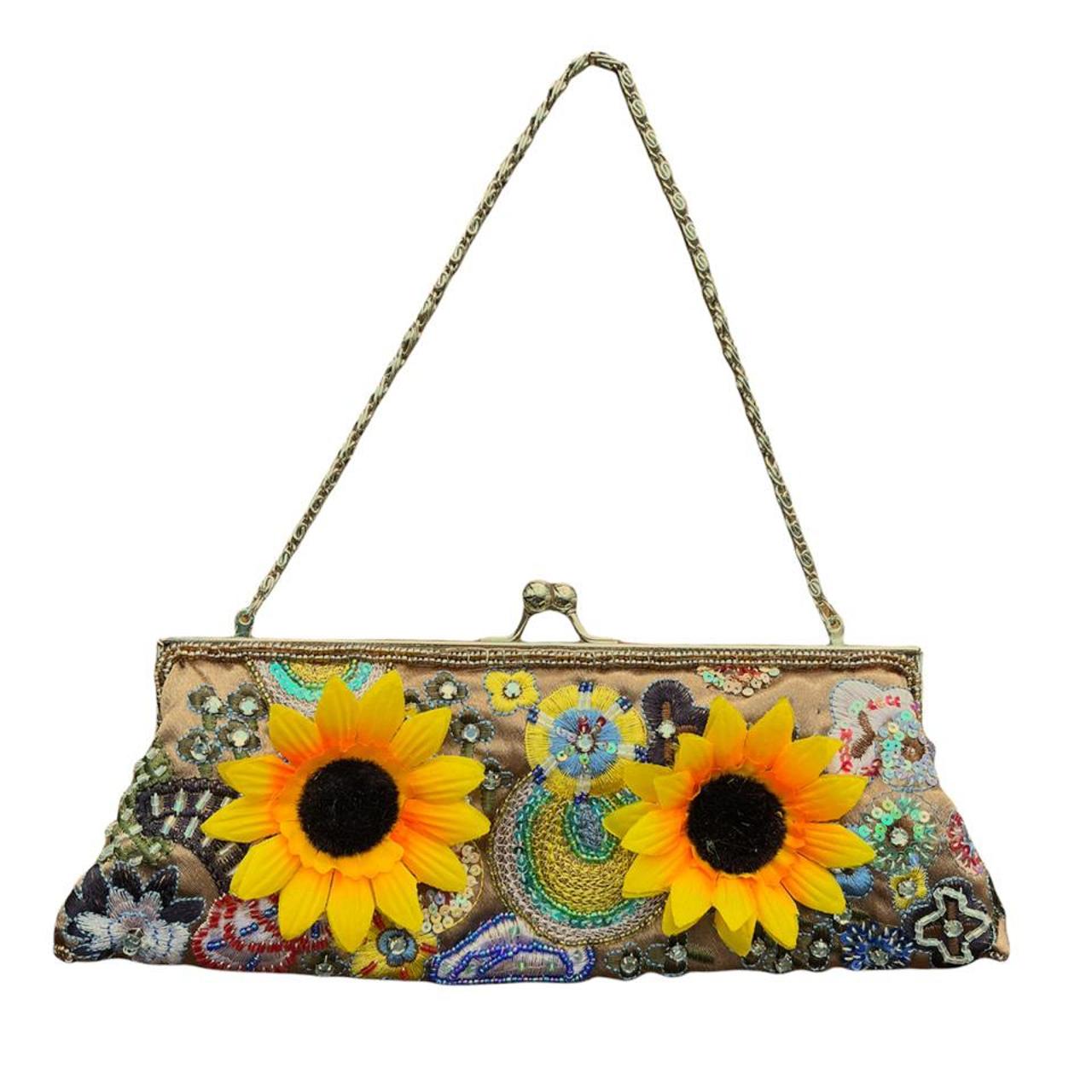 designer sunflower purse