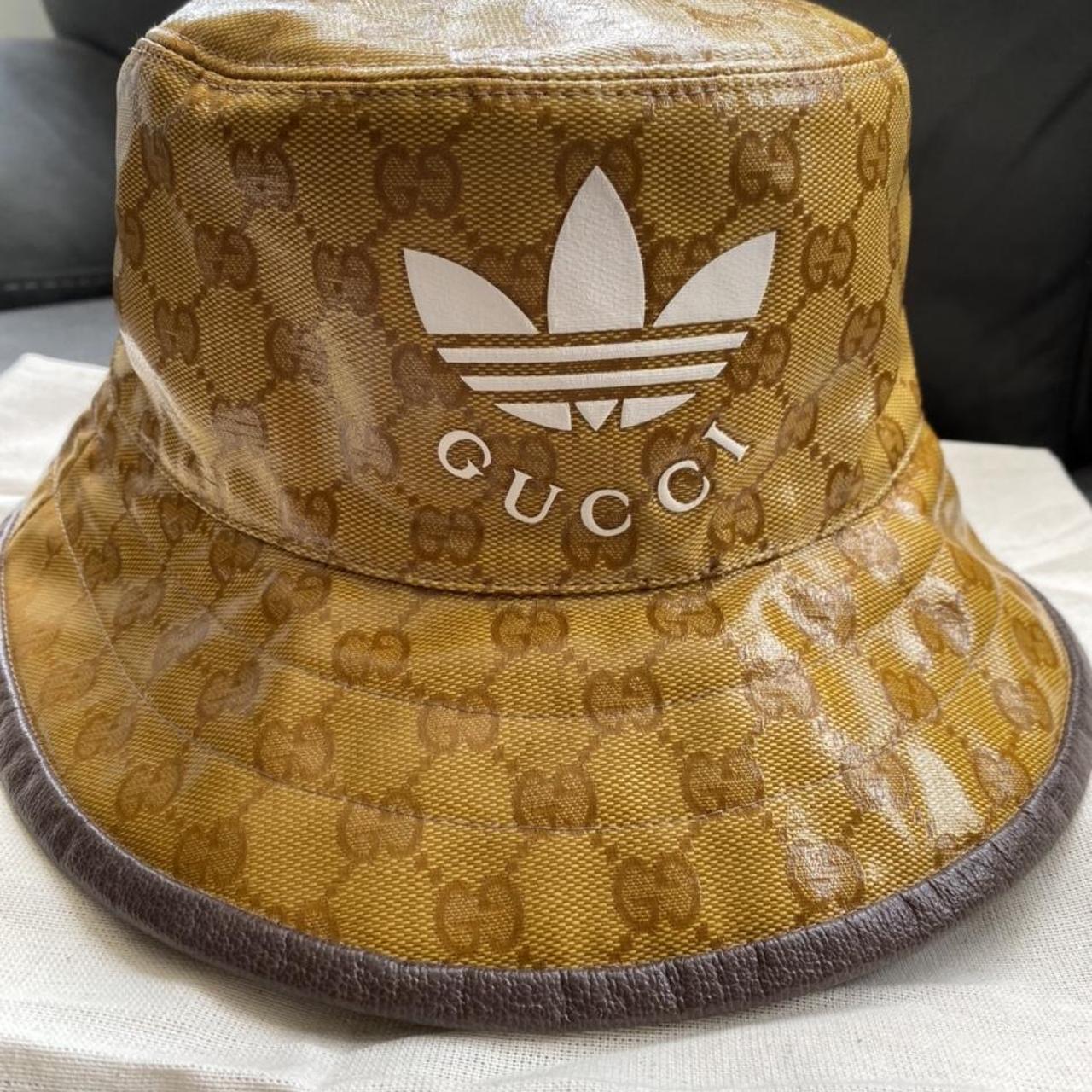 Adidas x gucci bucket hat Size Medium With Tags... Depop