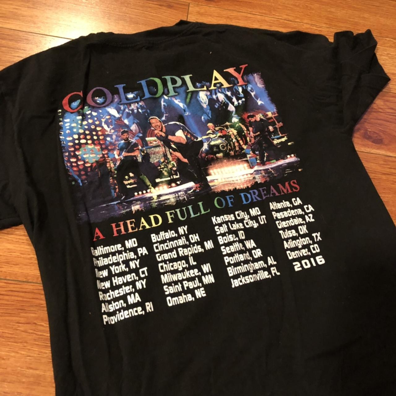 Coldplay 'A head full of dreams' 2016 Tour shirt - Depop