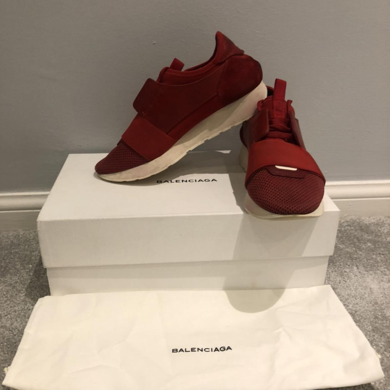 Balenciaga race hot sale runners red