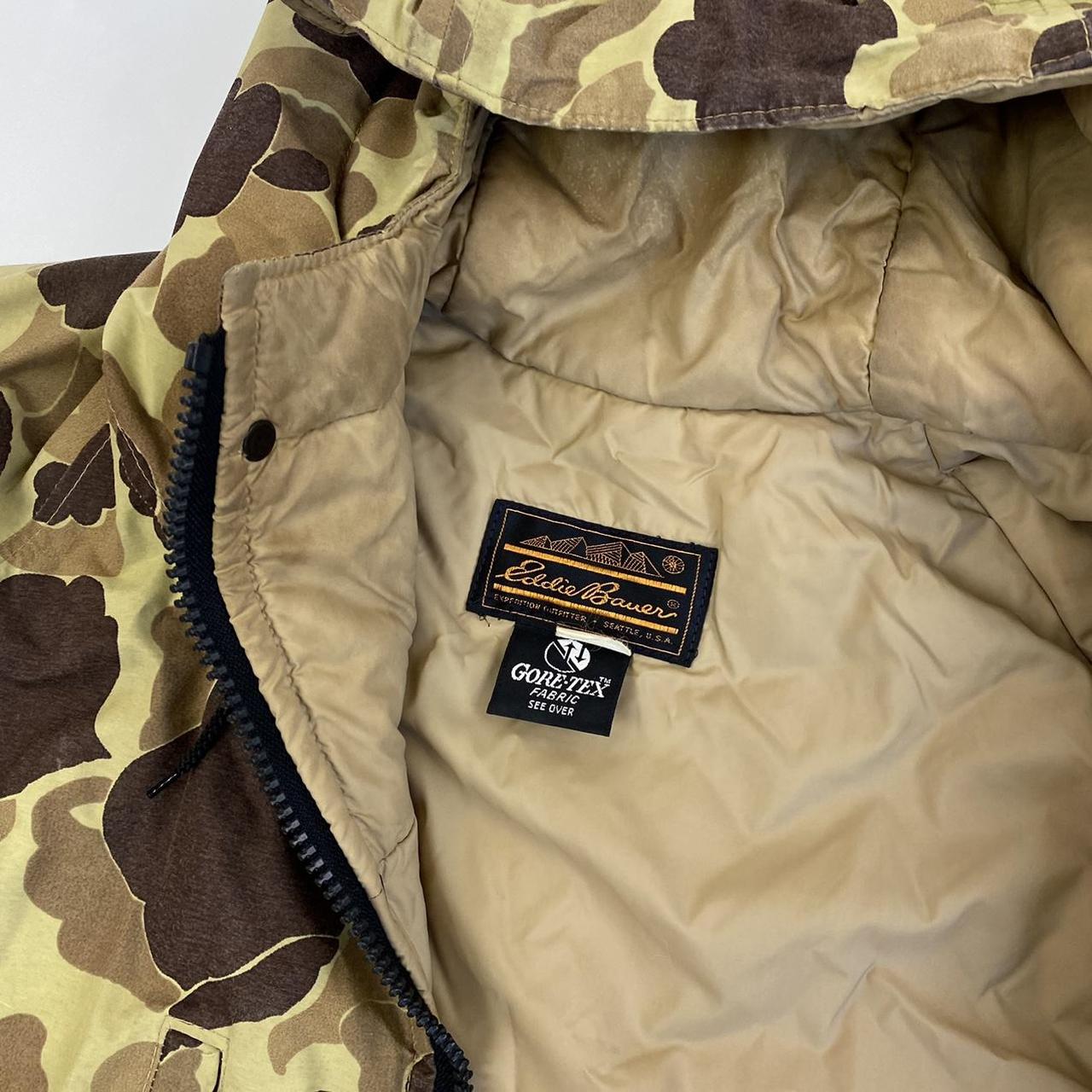 VTG EDDiE BAUER GORETEX CAMO JACKET • waterproof... Depop