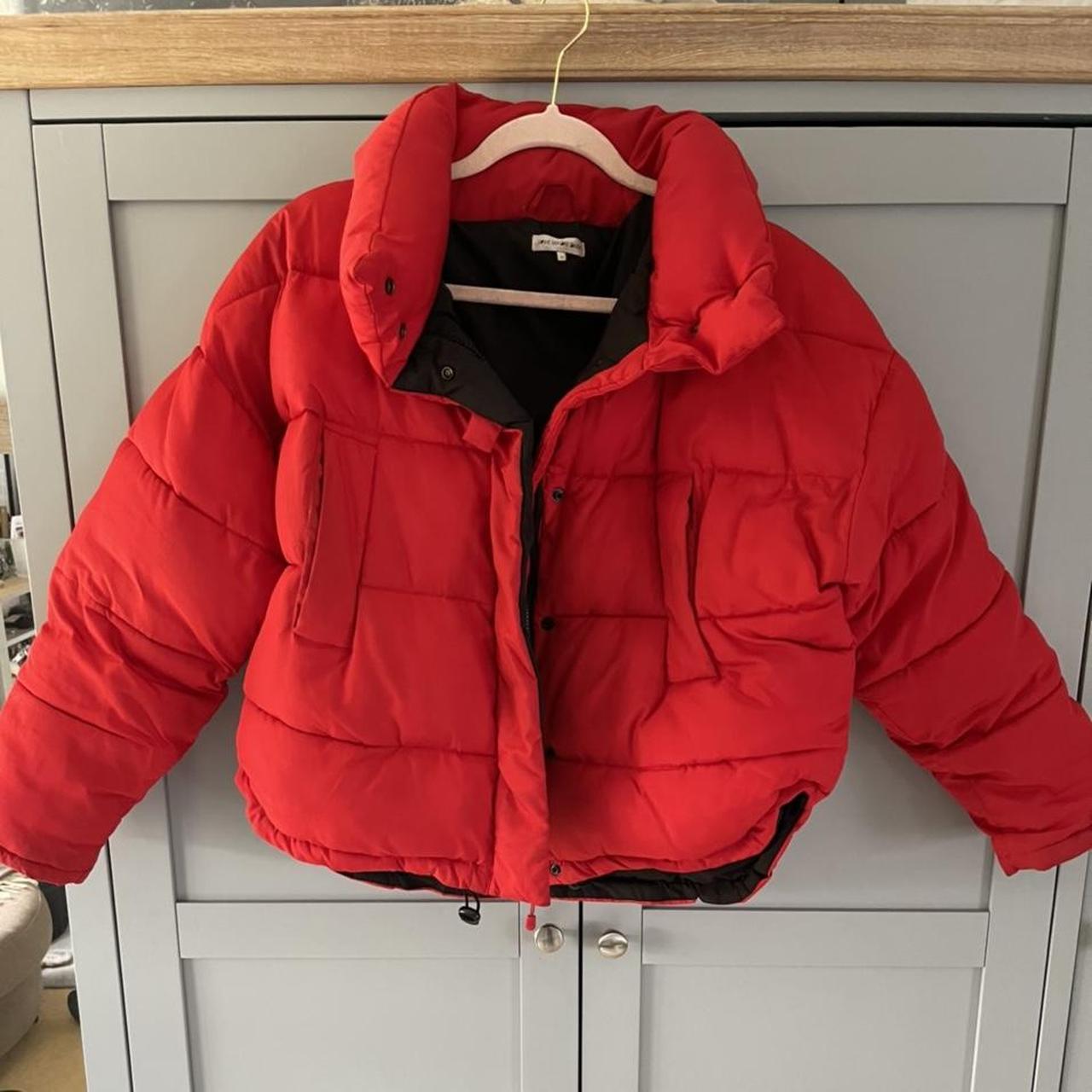 Red puffer jacket urban on sale outfitters