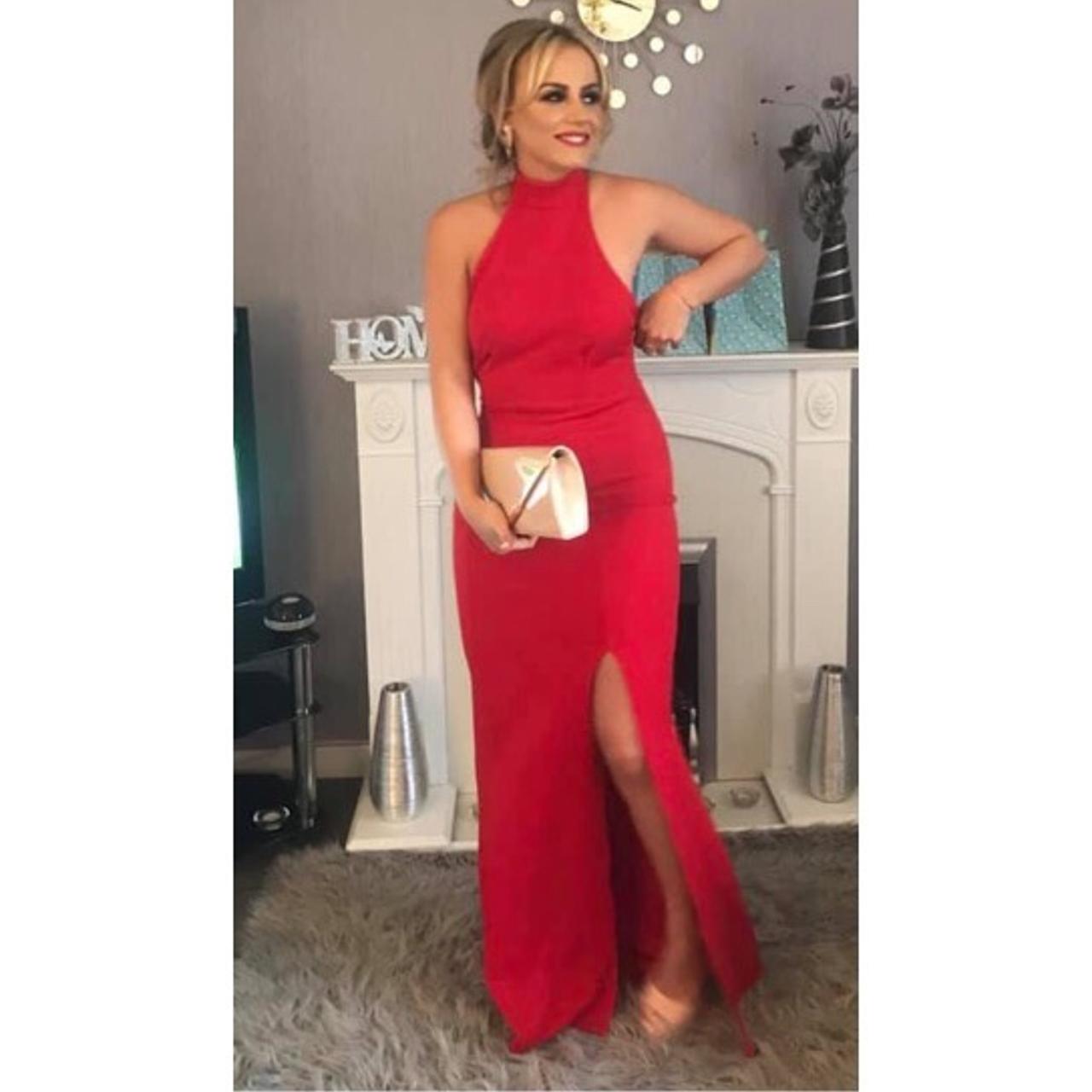 Missguided red maxi sales dress