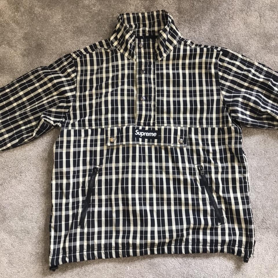 Supreme nylon outlet plaid pullover