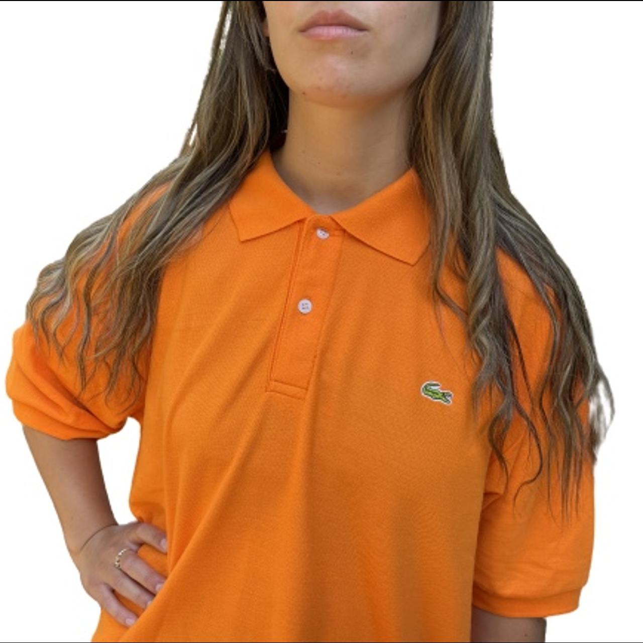 orange lacoste joggers