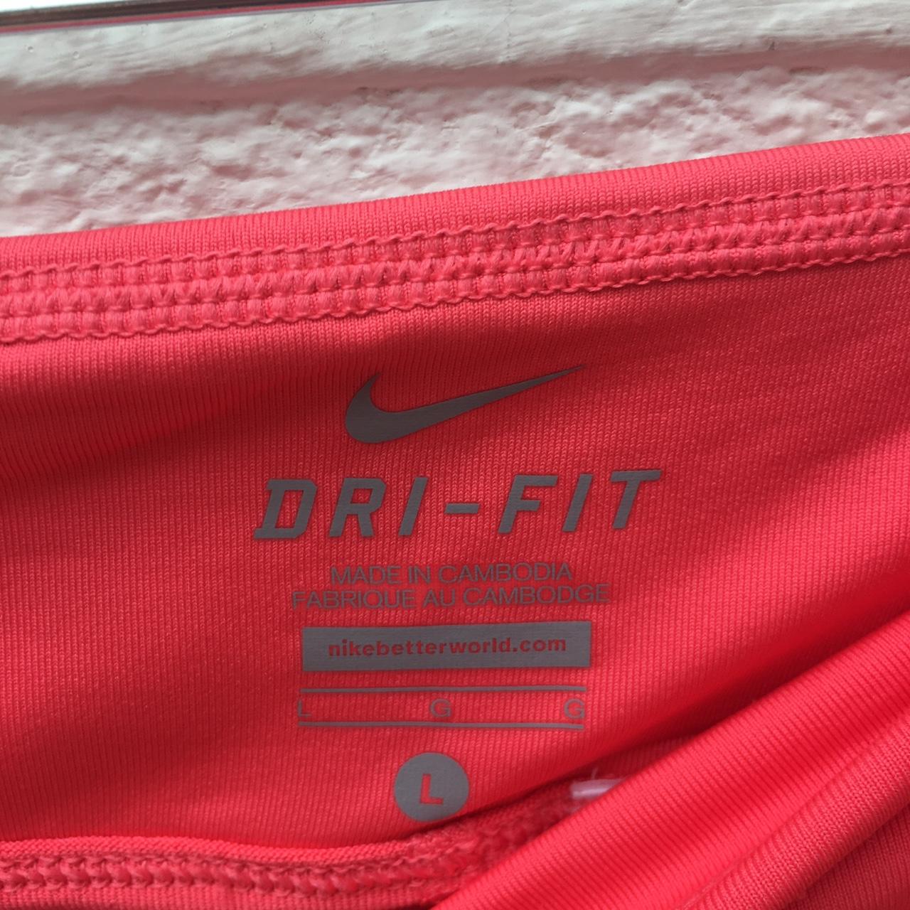 The most adorable NIKE DRI-FIT Y2K style coral pink... - Depop