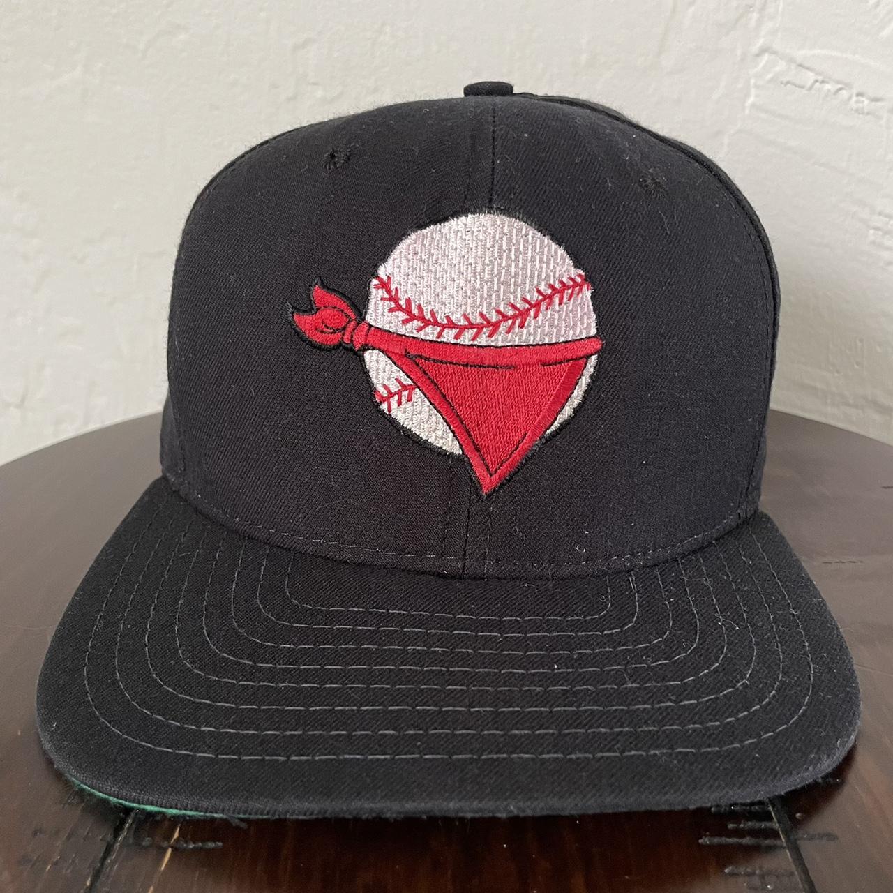 Minor league baseball hat Red and black with a - Depop