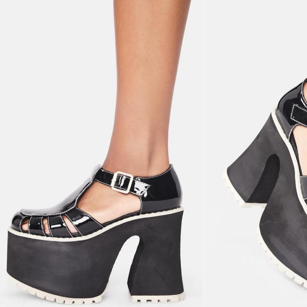Current mood platform Mary Janes (vegan) 🖤 only... Depop