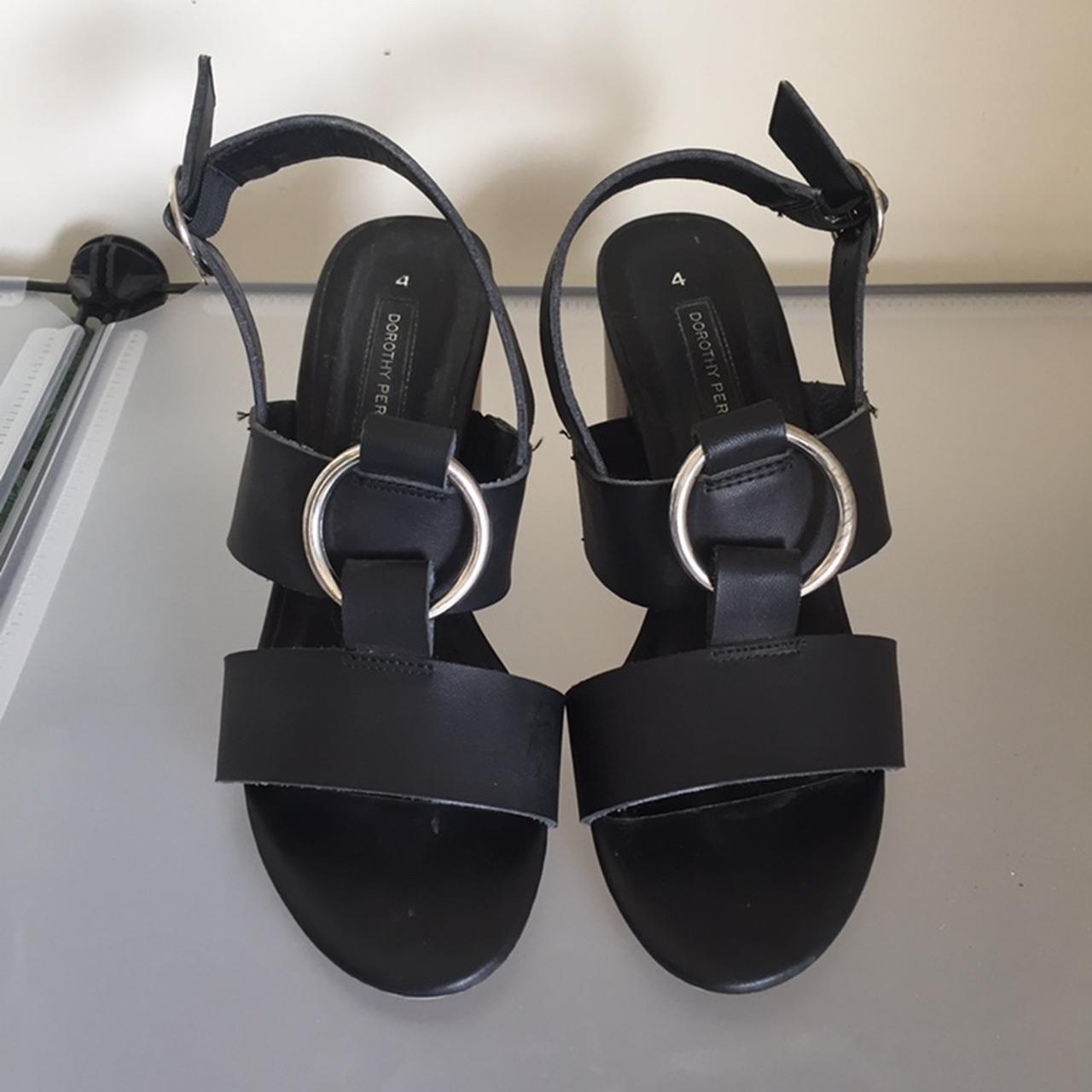 Dorothy Perkins Women's Black Sandals | Depop