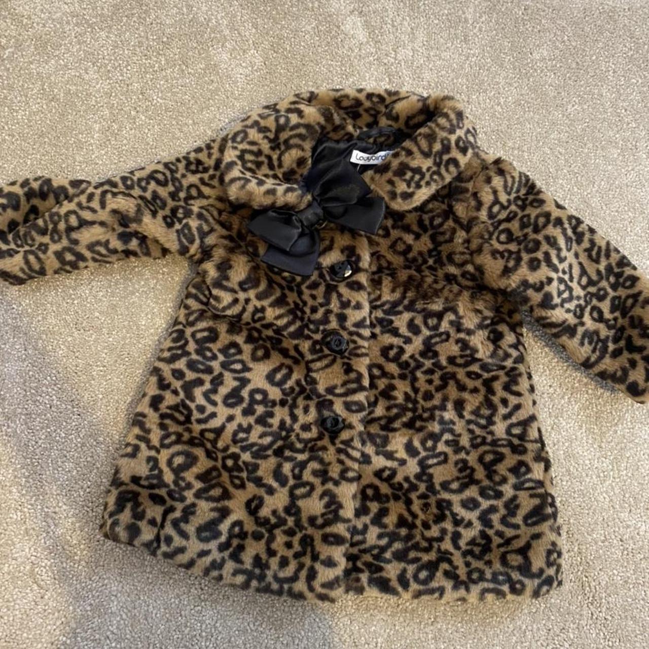 Faux fur leopard coat New with tags Was too big... - Depop
