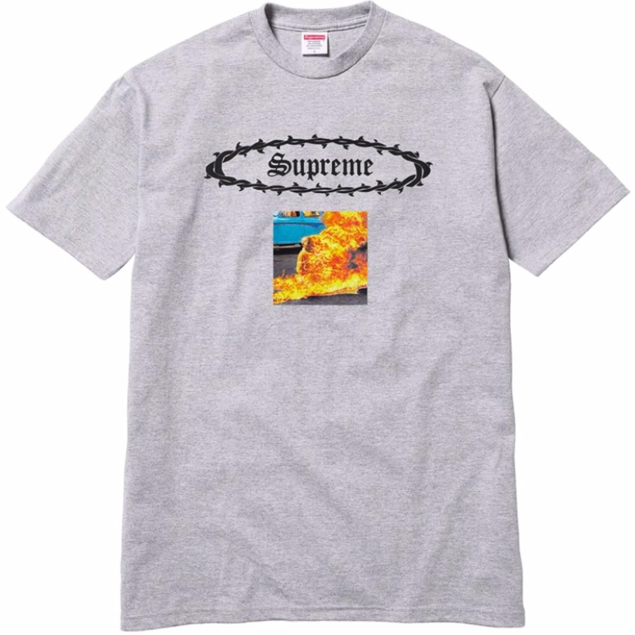 supreme louis vuitton shirt red