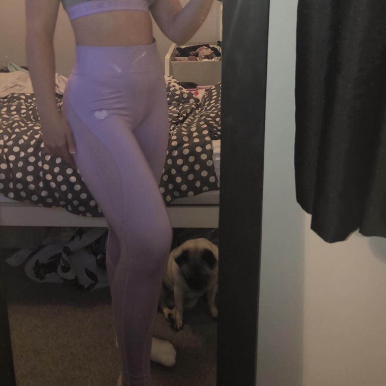 Lilac Pink Soda leggings from JD sports Only ever. Depop