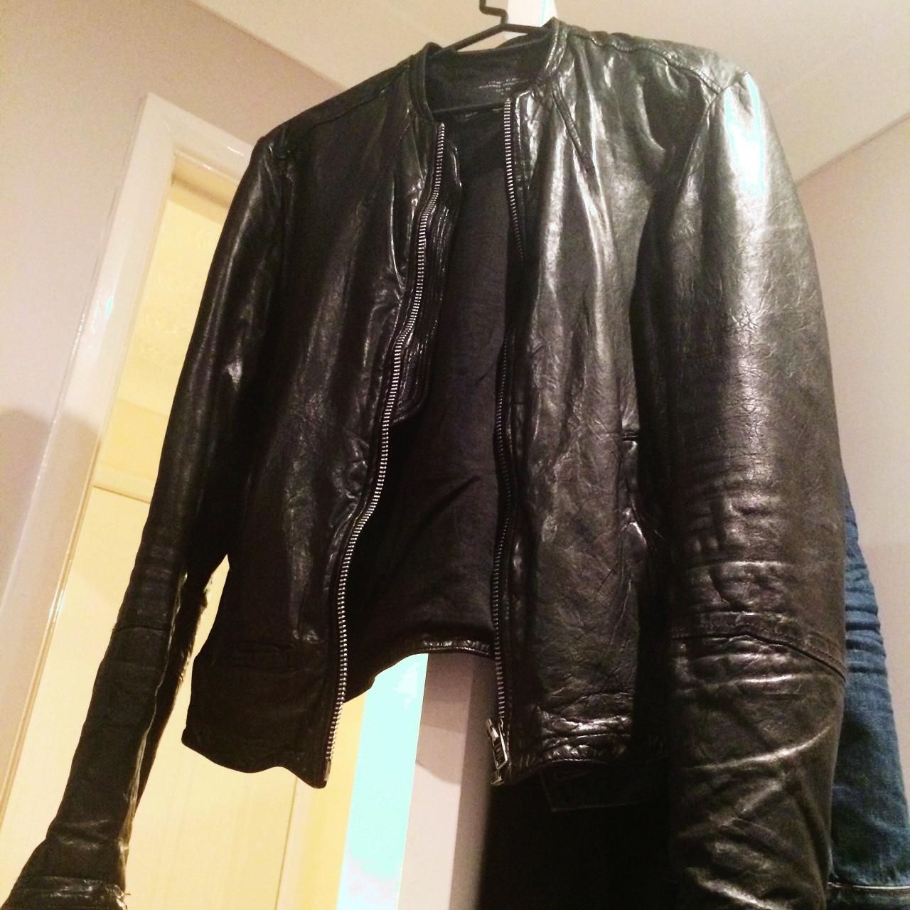 all saints collide leather jacket