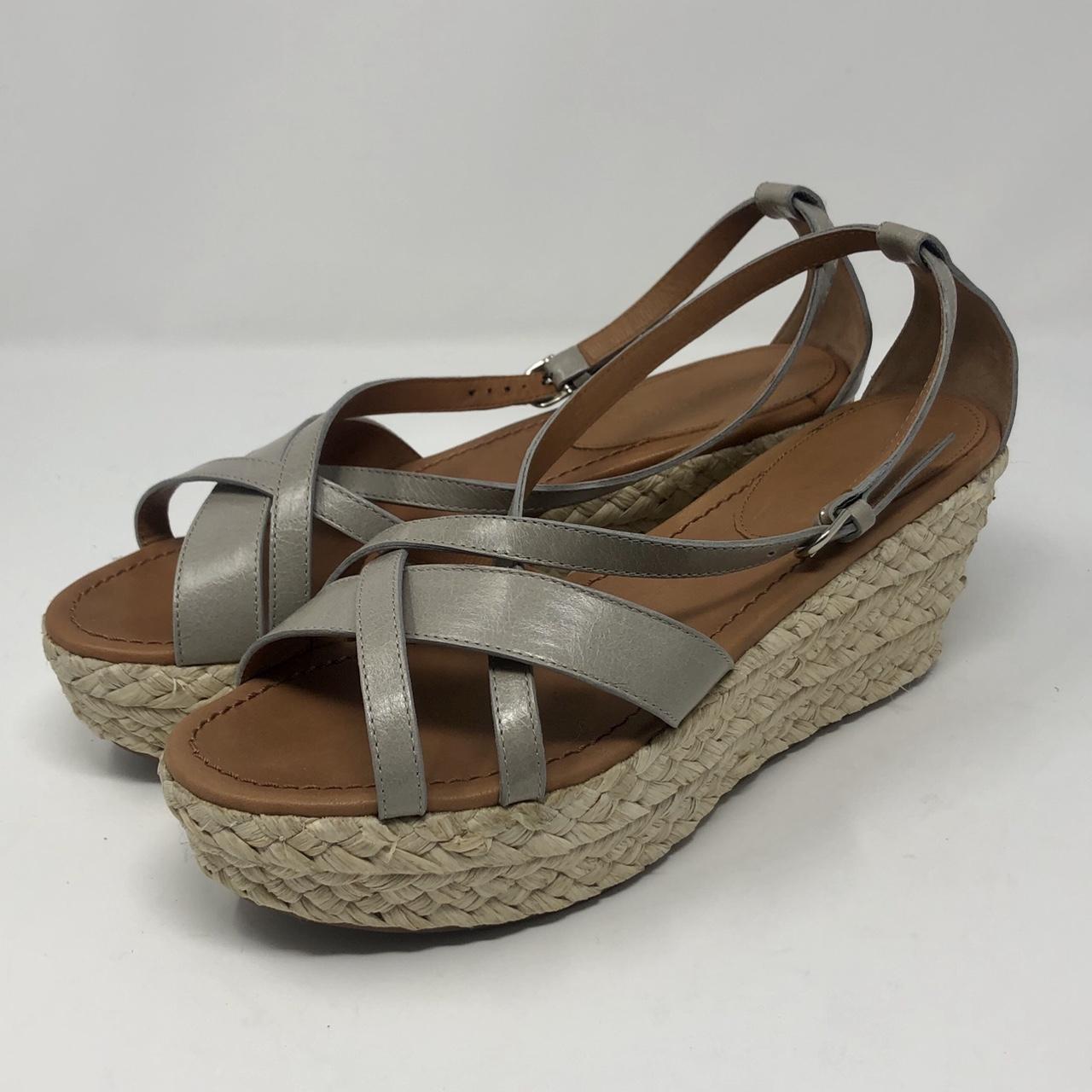 Armani Women's Tan and Grey Sandals