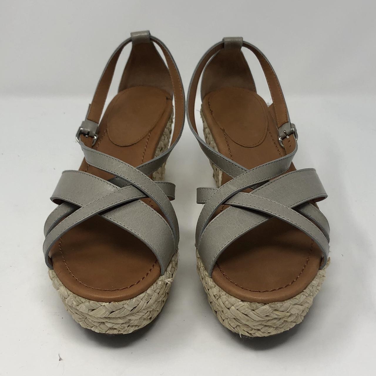 Armani Women's Tan and Grey Sandals (2)